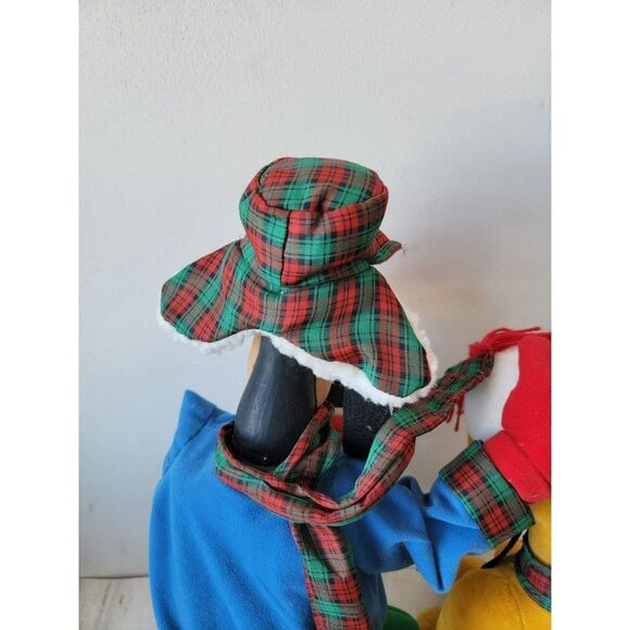 Santa's best goofy Pluto snowball fight animated motionette Xmas decor - Picture 15 of 16